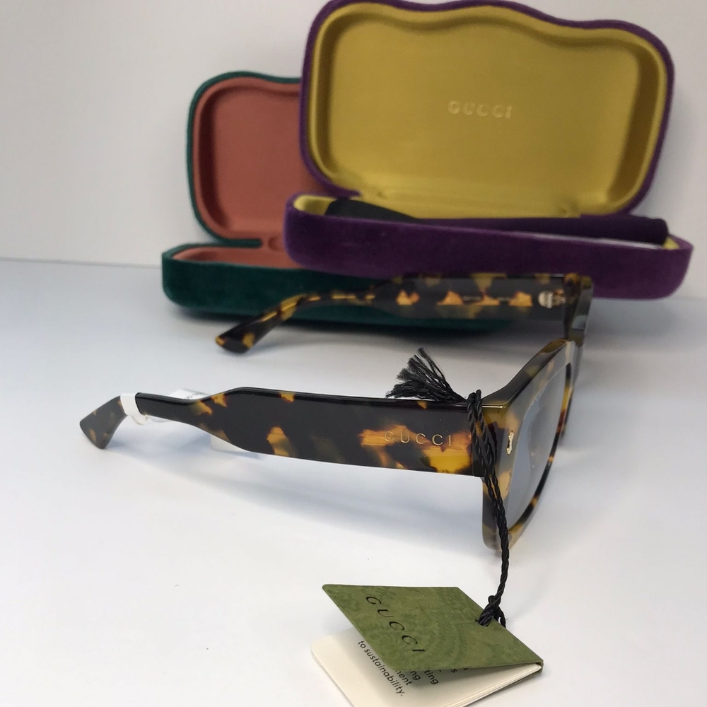 💯 Original GUCCIGG1110S-003 53 Sunglass MAN BIO ACETATESunglasses - Picture 11 of 13